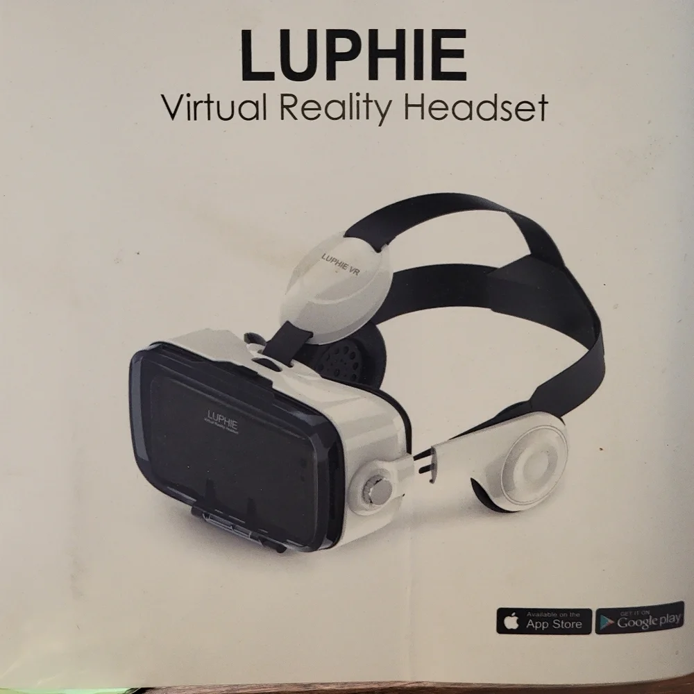 Luphie Virtual Reality 3D VR headset, glasses, new open box. Complete